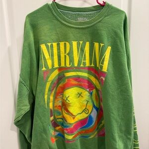 Nirvana Green Tie-Dye Sweatshirt
